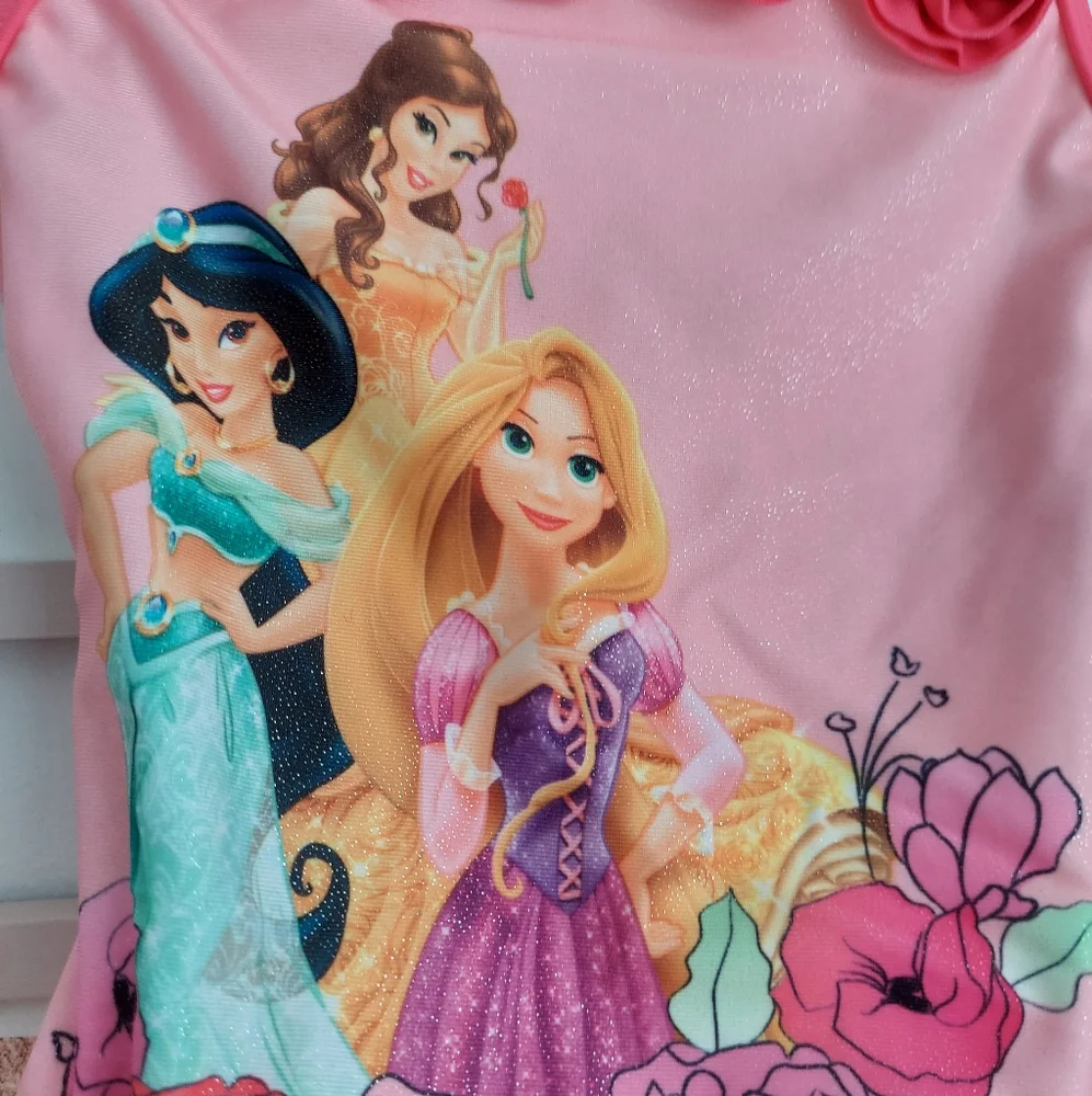 🆕 ⭐️ 5/$30 Disney princess  swimsuit.  Belle, Sleeping Beauty, Jasmine.  Size 2